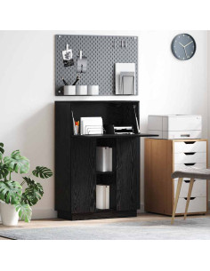 Scrivania Rovere Nero 71,5 x 31,5 x 106,5 cm Legno multistrato