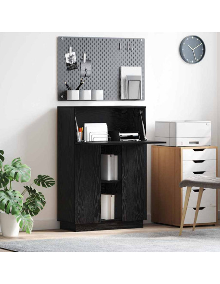Scrivania Rovere Nero 71,5 x 31,5 x 106,5 cm Legno multistrato