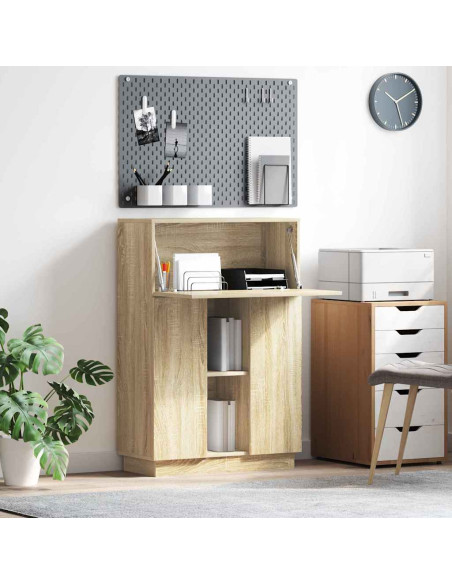 Scrivania con lo scaffale Rovere Sonoma 71,5 x 31,5 x 106,5 cm