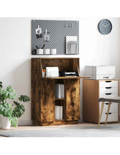 Scrivania Rovere fumé 71,5 x 31,5 x 106,5 cm Legno multistrato
