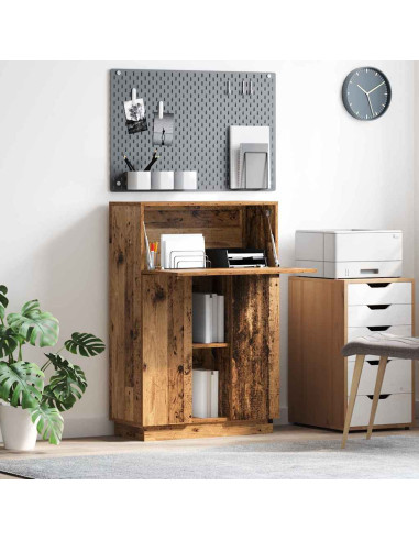 Scrivania con lo scaffale Legno vecchio 71,5 x 31,5 x 106,5 cm