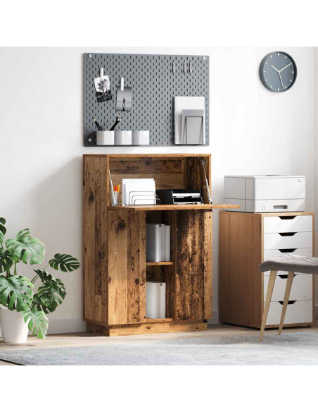 Scrivania con lo scaffale Legno vecchio 71,5 x 31,5 x 106,5 cm