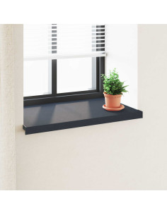 Soglia della Finestra Antracite con Venature del Legno PVC