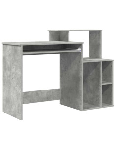 Scrivania Grigio cemento 120,5 x 44 x 88,5 cm Legno multistrato 2