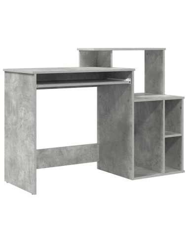 Scrivania Grigio cemento 120,5 x 44 x 88,5 cm Legno multistrato
