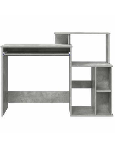 Scrivania Grigio cemento 120,5 x 44 x 88,5 cm Legno multistrato