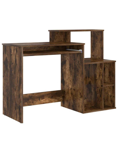Scrivania Rovere fumé 120,5 x 44 x 88,5 cm Legno multistrato
