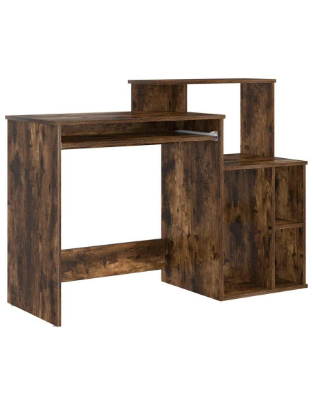 Scrivania Rovere fumé 120,5 x 44 x 88,5 cm Legno multistrato
