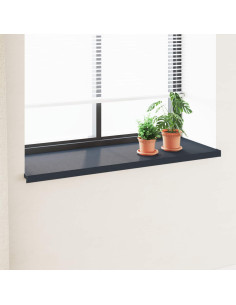 Soglia della Finestra Antracite con Venature del Legno PVC