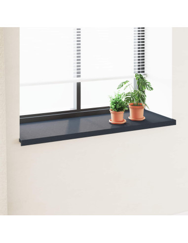 Soglia della Finestra Antracite con Venature del Legno PVC