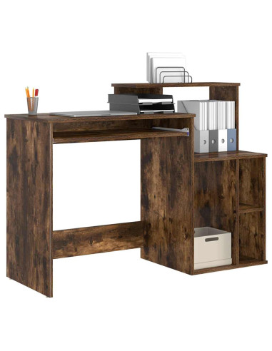 Scrivania Rovere fumé 120,5 x 44 x 88,5 cm Legno multistrato