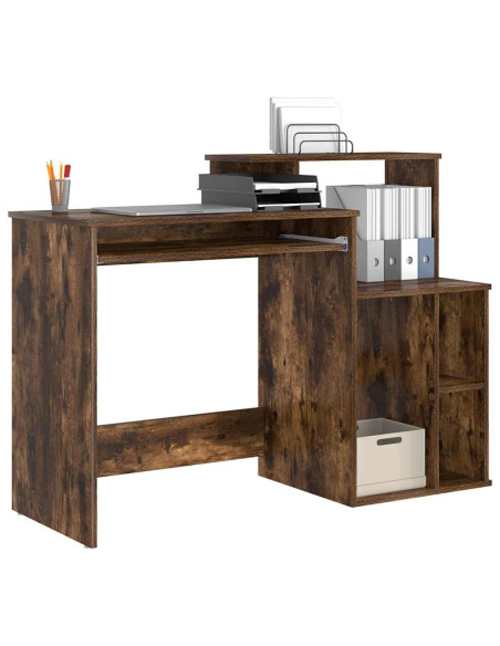 Scrivania Rovere fumé 120,5 x 44 x 88,5 cm Legno multistrato
