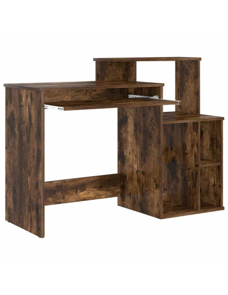 Scrivania Rovere fumé 120,5 x 44 x 88,5 cm Legno multistrato