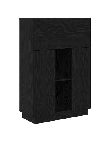 Scrivania Rovere Nero 71,5 x 31,5 x 106,5 cm Legno multistrato
