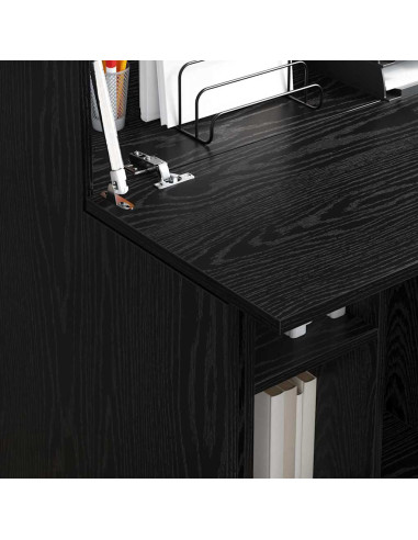 Scrivania Rovere Nero 71,5 x 31,5 x 106,5 cm Legno multistrato