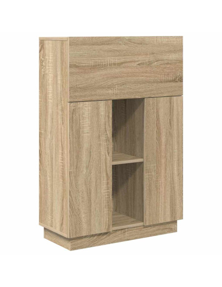 Scrivania con lo scaffale Rovere Sonoma 71,5 x 31,5 x 106,5 cm