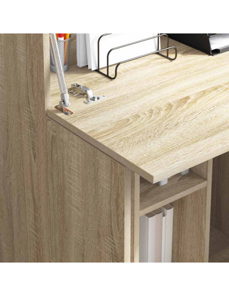 Scrivania con lo scaffale Rovere Sonoma 71,5 x 31,5 x 106,5 cm