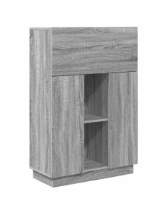Scrivania con lo scaffale Grigio Sonoma 71,5 x 31,5 x 106,5 cm 2