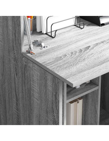 Scrivania con lo scaffale Grigio Sonoma 71,5 x 31,5 x 106,5 cm