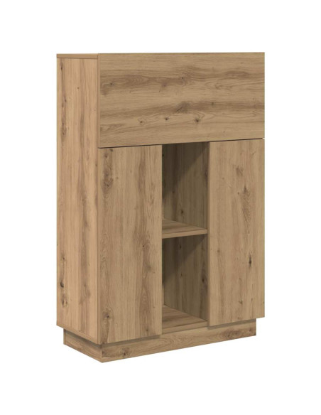 Scrivania con porta Rovere artigianale 71,5 x 31,5 x 106,5 cm
