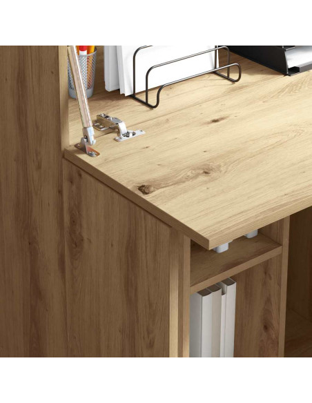Scrivania con porta Rovere artigianale 71,5 x 31,5 x 106,5 cm