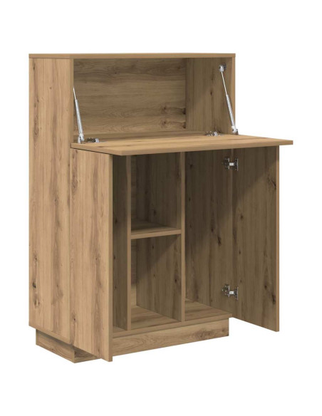 Scrivania con porta Rovere artigianale 71,5 x 31,5 x 106,5 cm