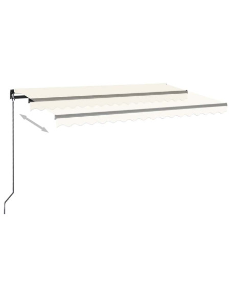 Tenda da Sole Retrattile Manuale 400x300 cm Crema
