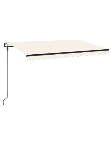 Tenda Automatica con Sensore Vento e LED 400x300 cm Crema