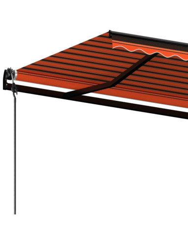 Tenda da Sole Retrattile Automatica 450x300 cm Arancio Marrone