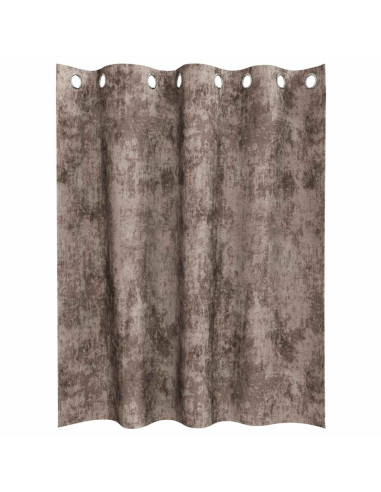 Tende in Velluto 2 pcs Cappuccino 140 x 140 cm Velluto