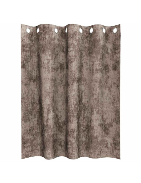 Tende in Velluto 2 pcs Cappuccino 140 x 140 cm Velluto
