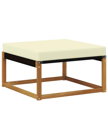 Set di divani da esterno con cuscino 6 pcs Naturale e Crema