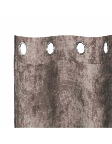 Tende in Velluto 2 pcs Cappuccino 175 x 140 cm Velluto