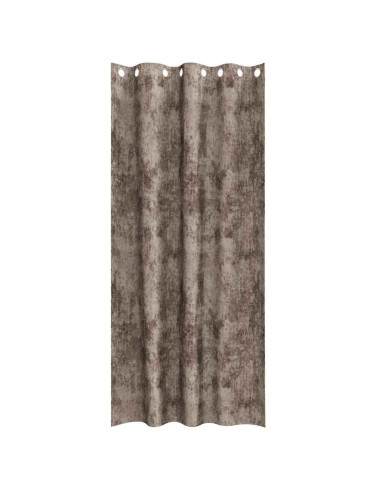 Tende in Velluto 2 pcs Cappuccino 225 x 140 cm Velluto
