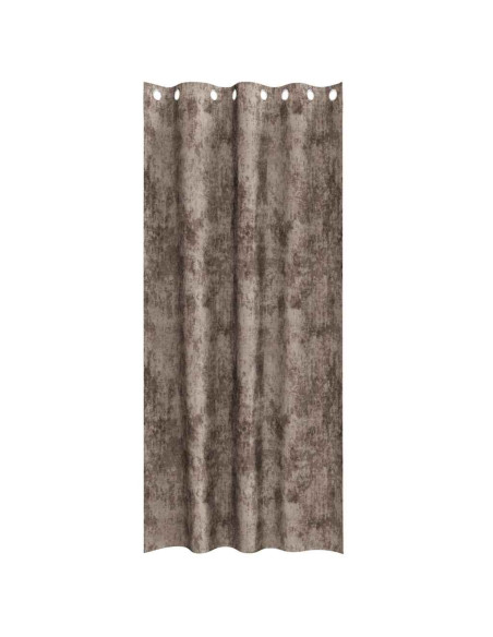 Tende in Velluto 2 pcs Cappuccino 225 x 140 cm Velluto