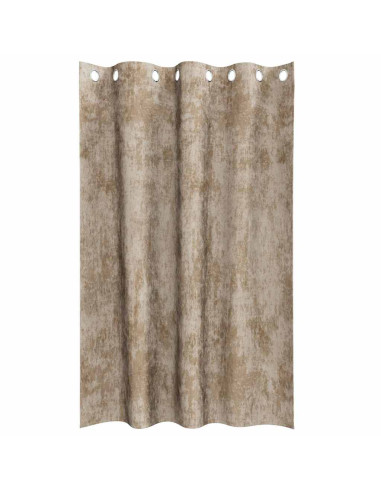 Tende in Velluto con tende 2 pcs Champagne 175 x 140 cm Velluto