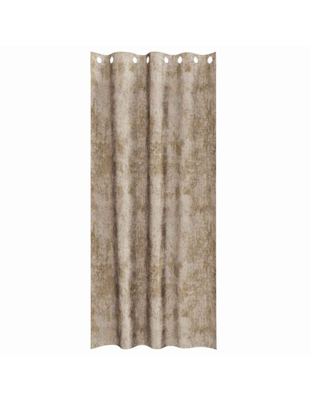 Tende in Velluto con tende 2 pcs Champagne 245 x 140 cm Velluto