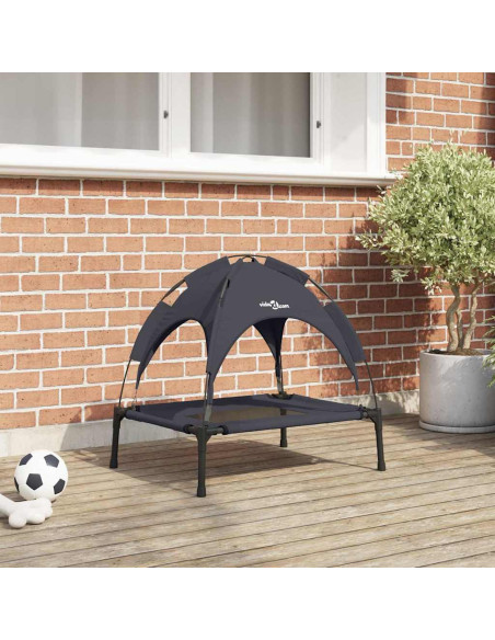 Letto per Cani Nero 62 x 48 x 61 cm Acciaio