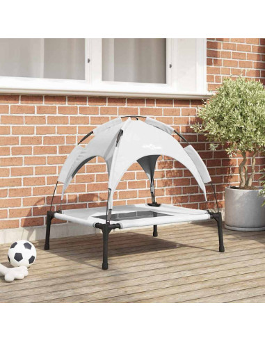 Letto per Cani Grigio Argento 76 x 62 x 70,5 cm Acciaio