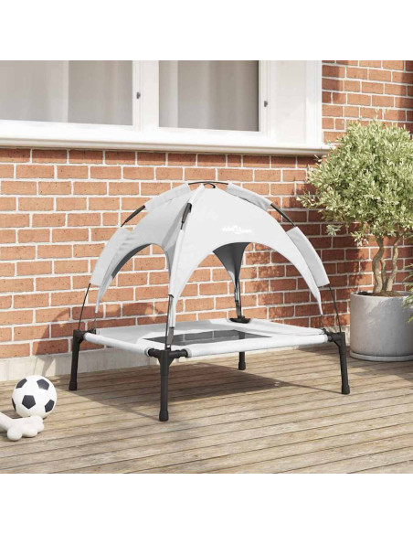 Letto per Cani Grigio Argento 76 x 62 x 70,5 cm Acciaio