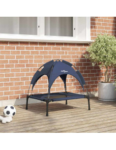 Letto per Cani Blu navy 62 x 48 x 61 cm Acciaio