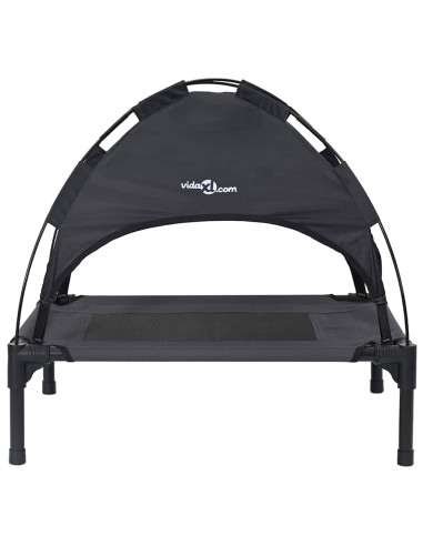 Letto per Cani Nero 62 x 48 x 61 cm Acciaio