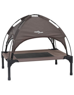 Letto per Cani Marrone 62 x 48 x 61 cm Acciaio 2
