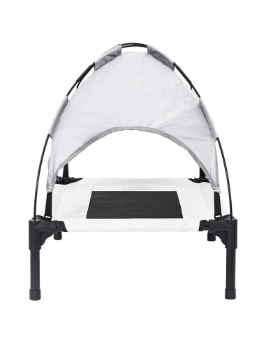 Letto per Cani Grigio Argento 62 x 48 x 61 cm Acciaio