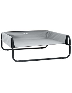 Letto per Cani Grigio chiaro 57 x 57 x 24 cm Acciaio 2