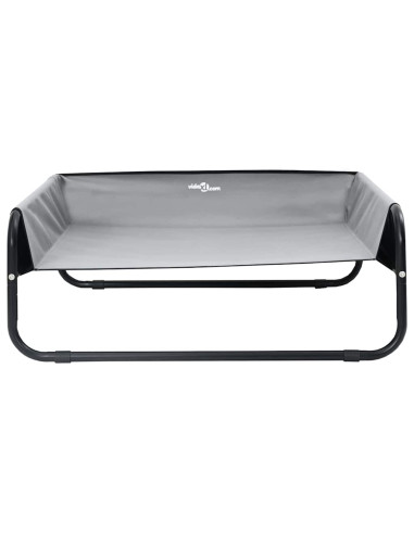 Letto per Cani Grigio chiaro 57 x 57 x 24 cm Acciaio