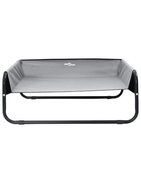 Letto per Cani Grigio chiaro 57 x 57 x 24 cm Acciaio