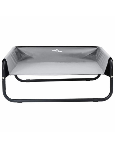 Letto per Cani Grigio chiaro 85 x 85 x 33 cm Acciaio