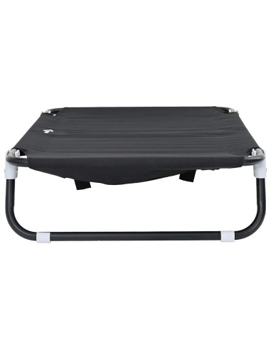 Letto per Cani Nero 90 x 55 x 18 cm Acciaio