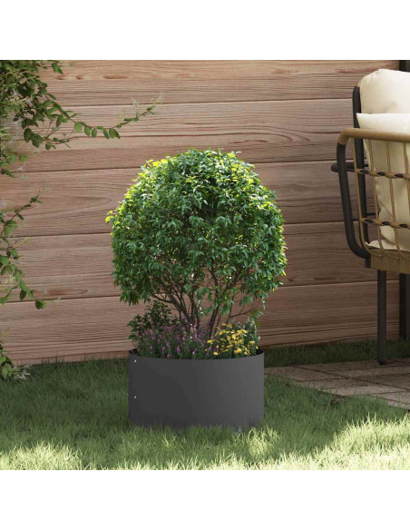 Anello per vaso Nero 30 x 30 x 20 cm Acciaio laminato a freddo